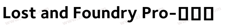 Lost and Foundry Pro字体转换